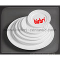 White Porcelain Dessert Plates